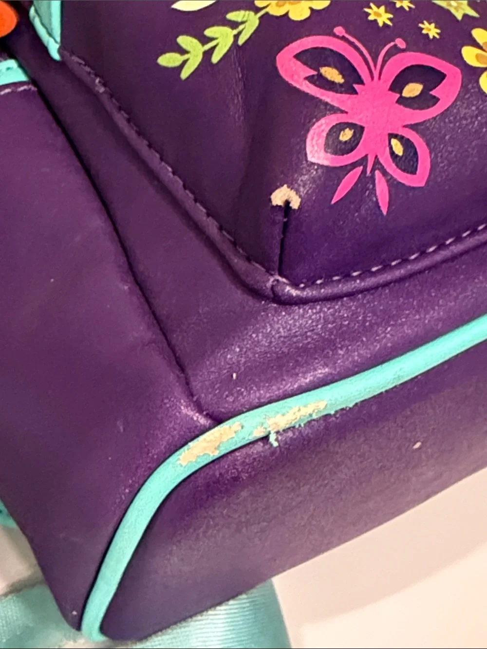 Disney Loungefly Encanto Purple Floral Mini Backpack